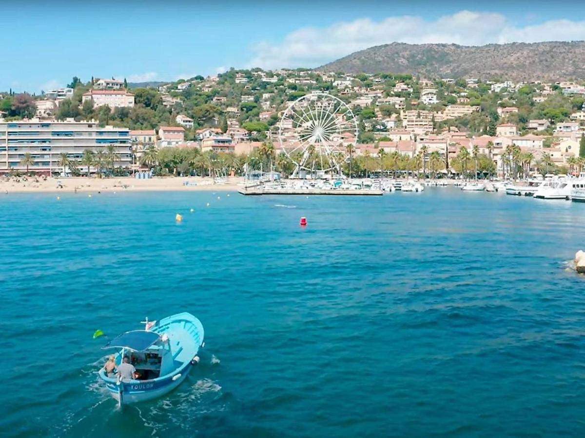 Charmant T2 Climatise Avec Grande Terrasse, Piscine Et Parking Privatif, Proche Plage Et Commerces. - Fr-1-251-441 Le Lavandou Exterior foto